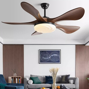 5 Abs Blades Energy Saving <b>Silent</b> Remote Control Modern Living Room Ceiling <b>Fan</b> with LED Light - Product Image 6