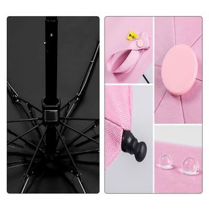 Parapluie compact pour femme 2024, mini parapluie pliable 5 sections, cadeau promotionnel personnalisé, parapluie mini pas cher - Product Image 3