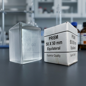 Prisma de Vidrio Óptico de 50 x 50 mm, Cubo Equilátero Transparente, Componente Óptico de Precisión para Uso en Laboratorios de Ciencias Médicas - Product Image 3