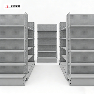 Scaffali Espositivi in Acciaio a Doppio Lato Jiushun per Supermercati, Scaffalature per Negozi al Dettaglio in Vendita - Product Image 3