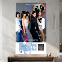LE SSERAFIM PUREFLOW pt.1 Album Compact [Version Groupe] Photobook CD Photocard aléatoire Étiquette autocollante Papier d'étiquetage Couverture de membre K-Pop
