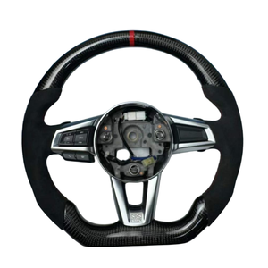 Volante de Coche Personalizado con Calefacción, LED y Fibra de Carbono Alcántara para <span class=keywords><strong>Mazda</strong></span> 3 Cx5 Cx-<span class=keywords><strong>5</strong></span> 50 2013 2014 2015 2016 2017 2018 2019 2020 2021 - Product Image 1