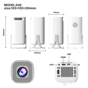 4K Ondersteunde <span class=keywords><strong>Android</strong></span> 11 WIFI Gaming Projector 2G Ingebouwde HIFI Stereoluidsprekers - Draagbare Zakformaat Home Theater - Product Image 2