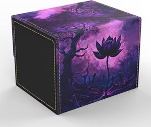Boîtes de rangement pour cartes TCG/<span class=keywords><strong>MTG</strong></span> Realm Guard Vault, 100+ cartes, en cuir PU résistant aux chocs, personnalisables (Graveyard Lotus) - Product Image 1