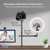 SOFOTO Kamera Masaüstü Montaj Standı, Sihirli Kol ile, Yüksekliği Ayarlanabilir Masa Üstü Işık Standı, DSLR Kamera, Web Kamerası, Halka Işık için