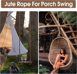 Cuerda de Yute de 25 mm de Grosor, Cuerda Trenzada Resistente para Juegos de Tira y Afloja, Decoración del Hogar, Manualidades, Barandillas, Opciones de Fibra Natural de Manila y Sisal - Product Image 6