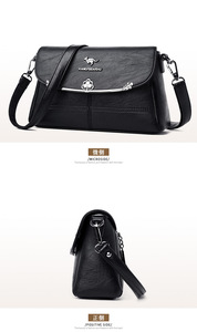 New Arrival Pure Color Women's Handbags Leather Crossbody <b>Bag</b> PU Shoulder <b>Bags</b> Hand <b>Bag</b> for Wome - Product Image 4