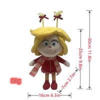 Peluche Grinch, jouet en peluche de Noël, monstre vert amusant, peluche douce, cadeau de Noël, personnage de film mignon pour enfants et adultes