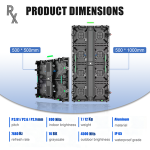 High Cost Performance Indoor Outdoor 4K HDR10+ IP65 Waterproof 5-Year Warranty LED Video Wall P2.6 P2.9 P3.91 Multi-purpose LED - Product Image 6