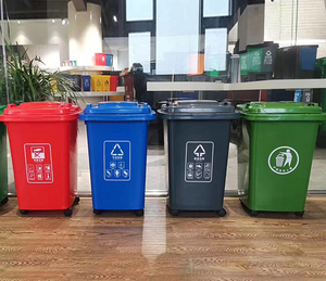 Bán Buôn 50L 30L Thùng Rác Có Thể Với Bánh Xe Ngoài Trời Tái Chế Thùng Rác Có Thể 96 Gallon Thùng Rác Có Thể - Product Image 4