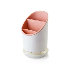 Large Capacity Detachable Chopstick Holder Tray New Drainage Hole Space-Saving Household Storage Rack for Tableware Plastic - Product Image 5