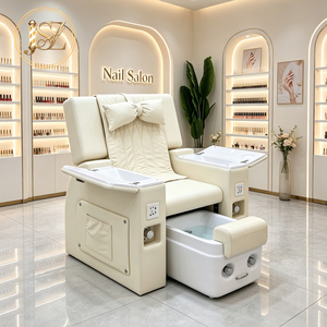 Fauteuil de <span class=keywords><strong>massage</strong></span> inclinable de luxe moderne avec bain de pieds et bassin à remous pour manucure et pédicure, idéal pour les spas et salons de <span class=keywords><strong>massage</strong></span> - Product Image 5