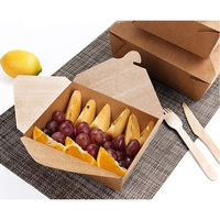 Boîtes d'emballage jetables en papier, ailes de poulet de qualité alimentaire, à emporter, boîtes d'emballage pour aliments, pièces