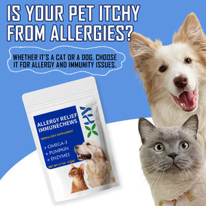 Private Label Großhandel Haustier-Kauartikel Gesundheitspflege Allergie-Linderung Snack Nahrungsergänzungsmittel Organische Allergie-Linderungs-Kaubonbons - Product Image 6