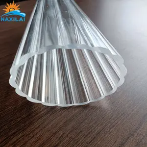 Naxilai Großhandels preis Fabrik Blumen form Kunststoff Klar Acryl Transparent Tube /Pipe