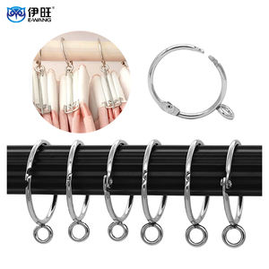Factory Wholesale Decorative Curtain Rings with Eyelet for Blackout Curtains - Product Image 1