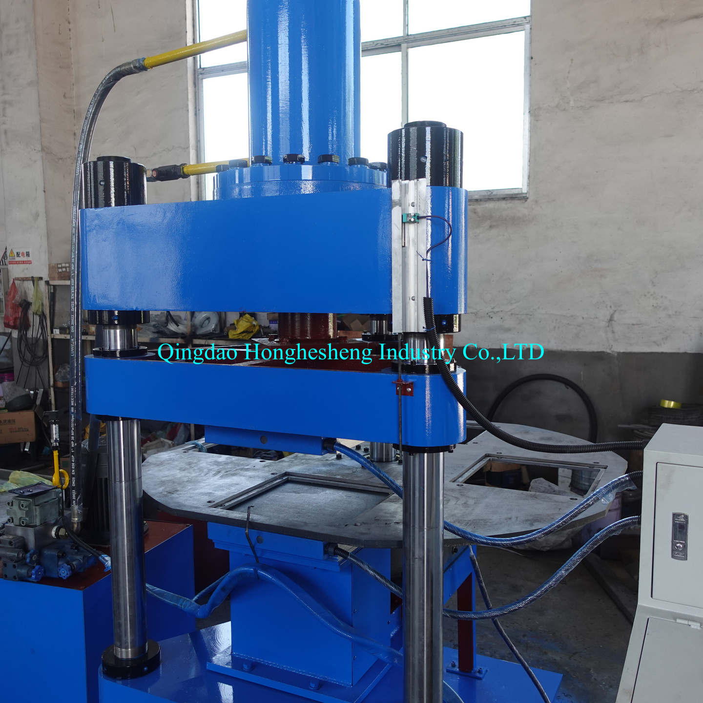 100Ton Vulcanizer Rotary Rubber Shoe Sole Vulacanizing Machine