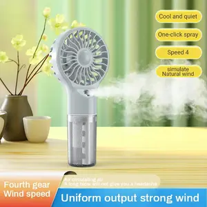 Handheld Spray Fan Mini USB Rechargeable Portable Humidifier Mist Cooler Cooling Spray Humidifier Fan for Home/Office