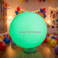 Ballons lumineux LED gonflables à vente chaude, ballons LED gonflables changeant de couleur avec télécommande pour la publicité extérieure