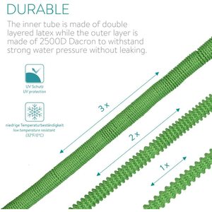 Expandable Garden Hose With <b>Spray</b> Gun 2.5M-7.5M High Pressure Watering <b>Set</b> For Outdoor Use - Product Image 4