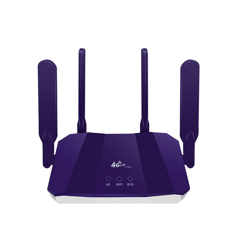 Custom Frequency Band Desktop 4G LTE Router Nirkabel CPE Reltek Internet Internet Cepat 300Mbps FDD & TDD 4G Ke Kabel WiFi