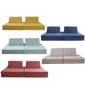 Saien nueva esponja de alta calidad ecológica Loveseat niños plegable Sleeper Modular niños sofá cama para niños pequeños y bebés - Product Image 1