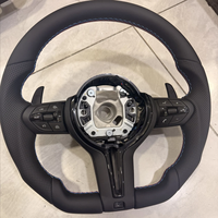 Volant de voiture personnalisé en cuir M Sport et fibre de carbone pour BMW F30 F10 F20 F32 F36 F22 F15 F25 F80 F82 M3 M4 M5 E90 E70 E46 E60