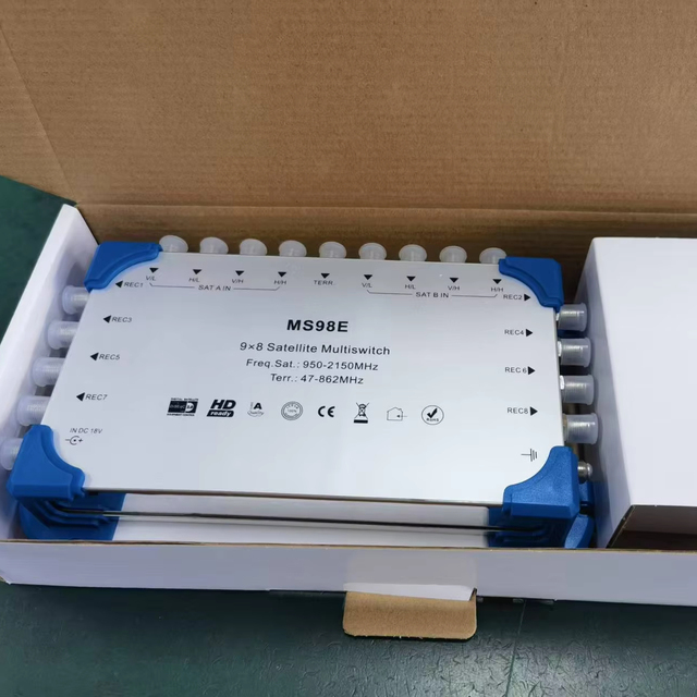 Disqc 2.0 Digital Satellite Receiver 5-In 8-Out Multi-Switch Cascade 5 Input Satellite TV Receiver