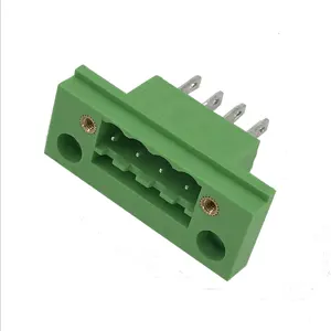 5.08mm pitch through wall terminal block panel mount heat shrink wire connectors XK2EDGWB-5.08