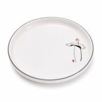 Assiette en mélamine durable et incassable, blanche brillante, certifiée qualité alimentaire, exportation d'usine, vente en gros, restauration