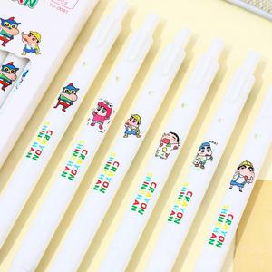Dessin animé créatif mignon Shin <span class=keywords><strong>Chan</strong></span> Hangyodon stylos Gel en boîte Portable presse Signature stylo papeterie Gel stylo pour enfants - Product Image 2
