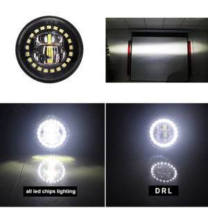 Xe máy hệ thống chiếu sáng ánh sáng phụ trợ 4.5 inch LED sương mù ánh sáng với DRL Halo Red Demon Eyes Dot được phê duyệt - Product Image 4