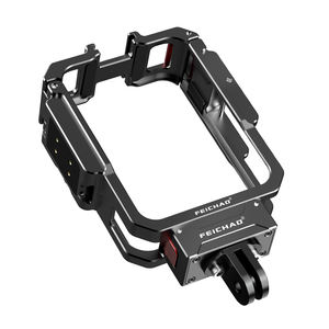 Kit de support de <span class=keywords><strong>charge</strong></span> magnétique pour DJI OSMO 360, <span class=keywords><strong>cage</strong></span> de protection métallique à dégagement rapide, griffe porte-accessoire, interface 1/4 pouce, léger, pour vélo et vlog - Product Image 3
