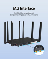 Routeur WiFi6 5G LTE double carte SIM CPE avec module M2, Ethernet Gigabit, réseau maillé, modem Internet sans fil