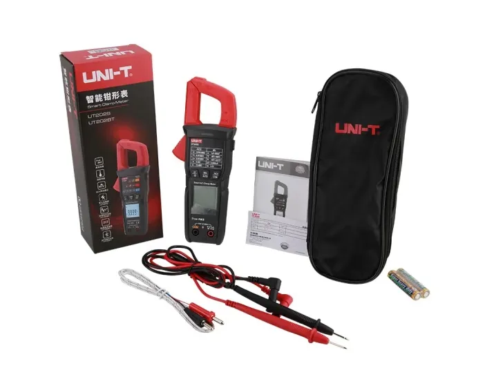  UNI-T  Clamp meter High precision digital AC-DC ammeter Anti-burn anti-mis-test voltmeter Household electrician UT202S/UT202BT