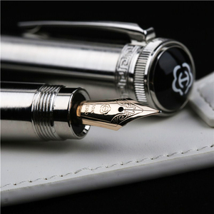 HERO-H718 penna <span class=keywords><strong>stilografica</strong></span> retrattile meccanica dell'oro 10K F pennino ottone Piano vernice maschio e femmina adulto affari penna di scrittura - Product Image 5