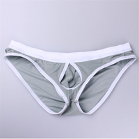 Sous-vêtements pour hommes respirants et très élastiques, sans couture, en coton, taille mi-haute, caleçons et boxers pour hommes