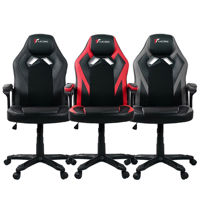 Chaise de jeu pivotante à 360° à hauteur réglable, design moderne et exécutif, personnalisable avec logo OEM, échantillon gratuit, en cuir rembourré, vente en gros