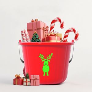 New Arrival Supplies Kids Great <b>Party</b> Favors Plastic Discount Offer Elk Tree Candy Christmas Bucket - Product Image 2