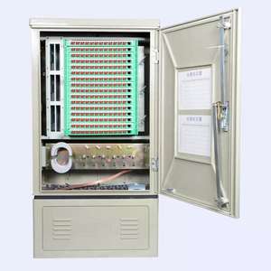 Grand stock de cabinets de <span class=keywords><strong>rue</strong></span> pour <span class=keywords><strong>fibre</strong></span> <span class=keywords><strong>optique</strong></span> IP65, concentrateur de distribution de <span class=keywords><strong>fibre</strong></span> (FDH) 144 fibres, connecteur FC - Product Image 1