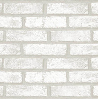 Papier adhésif mural auto-adhésif Jinyi imperméable, motif brique blanche, 53cm x 45cm, papier contact, sticker mural