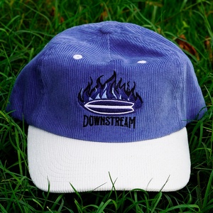 Casquettes Snapback non structurées personnalisées à 5 panneaux en velours côtelé avec logo brodé - Product Image 3