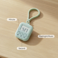Minuteur portable électronique pour enfants, jouet éducatif mignon, avec grand écran LCD, fonction compte à rebours, pour l'étude et le jeu, style dessin animé Kawaii, type Pomodoro