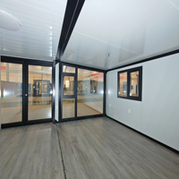 Maison préfabriquée de luxe mobile 2 ou 3 chambres, villa modulaire préfabriquée, maison conteneur extensible 20ft 40ft, personnalisable