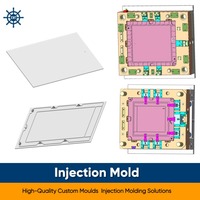 Molde de Inyección de Plástico para Panel de Cubierta Multifunción con Conectores Integrados, Protección EMI, Opciones de Cavidades Personalizables y Larga Duración