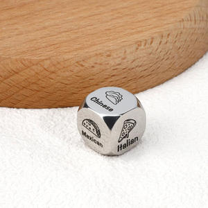 Dado de Metal Divertido con Logotipo Personalizado para el Día de San Valentín, Regalo para Parejas, Dado de Comida para Aniversario/Cita Nocturna - Product Image 5