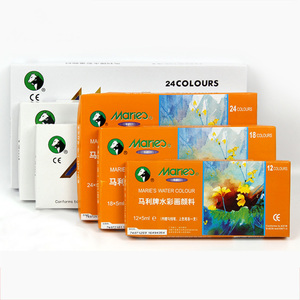 Ensemble de peinture aquarelle en tube d'aluminium Maries 5 ml 12 ml 12/18/24/36 couleurs en gros - Product Image 1