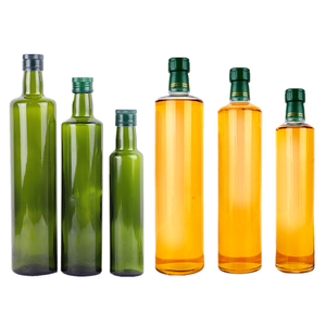 Bottiglia <span class=keywords><strong>in</strong></span> <span class=keywords><strong>Vetro</strong></span> per Olio d'Oliva Marasca, 250ml 500ml 750ml 1000ml, Verde e Trasparente, con Tappo e <span class=keywords><strong>Pellicola</strong></span> Termoretraibile - Product Image 2