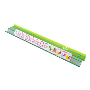 Nouveaux supports de Mahjong en acrylique bicolore menthe et citron vert avec pions contrastants, fermeture magnétique puissante, accessoires de jeu - Product Image 5