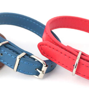 Collier pour animaux de compagnie en PU moderne et élégant avec logo, 3,5*60CM, confortable, style classique, motif uni simple, fermeture à boucle, toutes saisons, tendance - Product Image 4